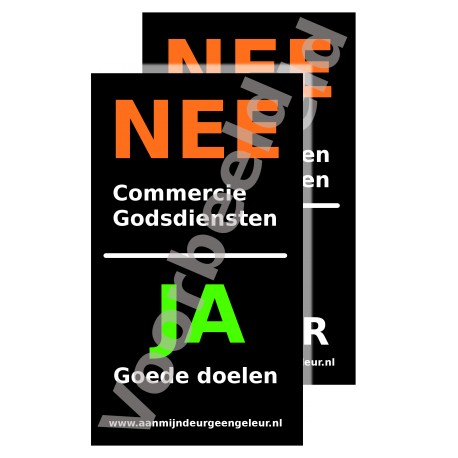 Straatpakket 10x NEE + 4x JA/NEE Straatpakket 10x NEE + 4x JA/NEE